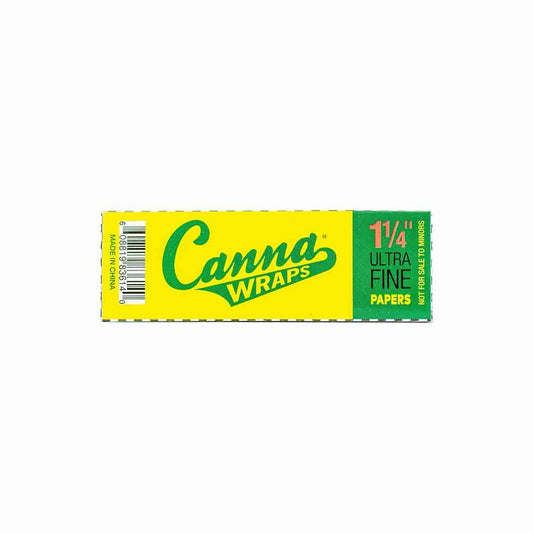 Canna Wraps Ultra Fine Rolling Papers - 1 1/4"