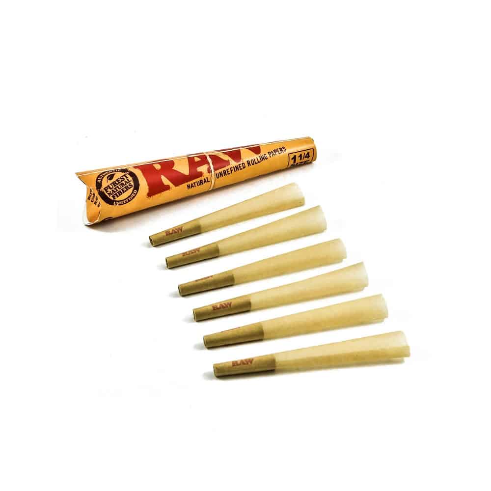 RAW Classic Pre-Rolled Cones - 1 1/4" (6 Pack) image 1