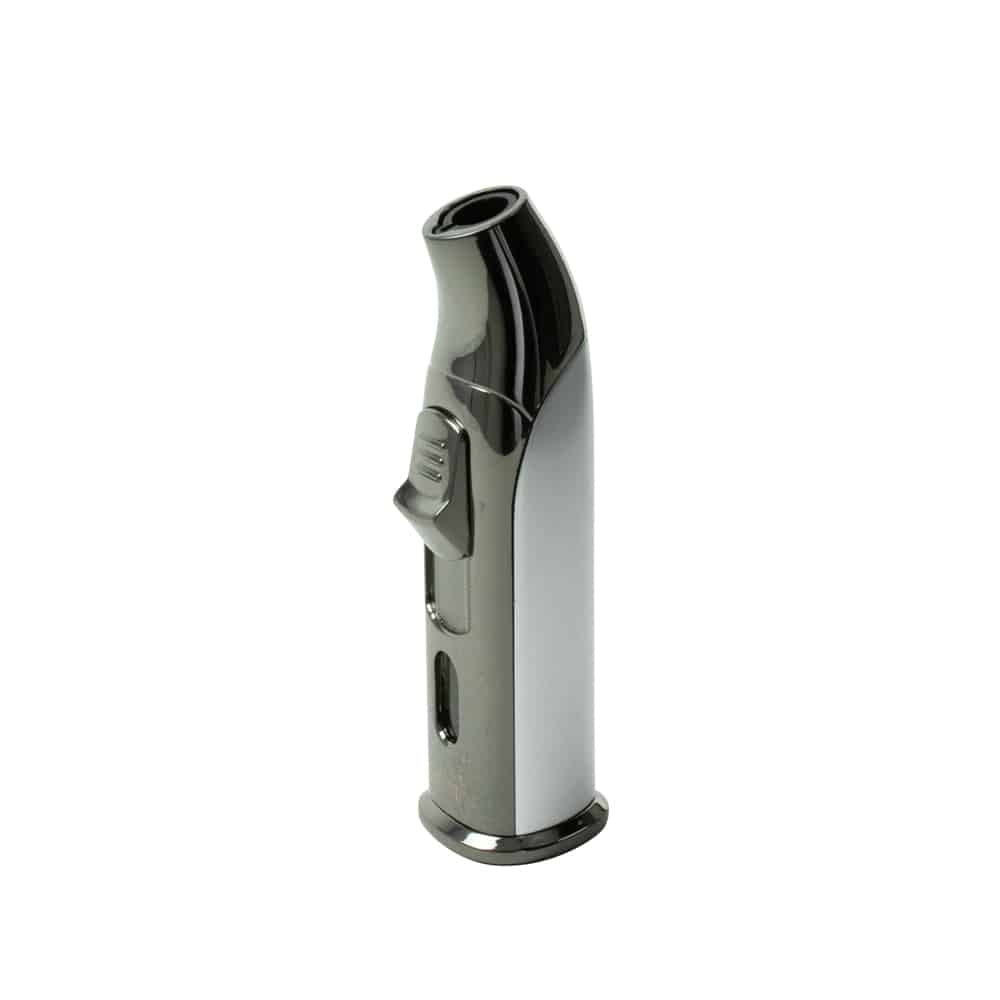 Scorch Torch Easy Grip With Cigar Punch - Single Jet Flame Lighter - Silver image