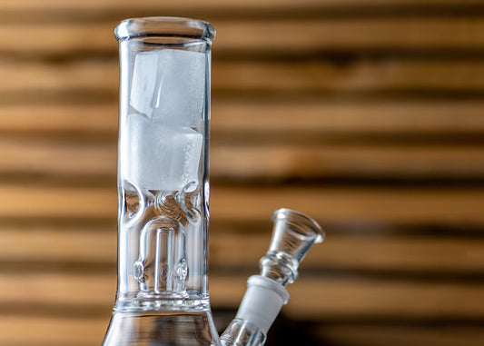 8" Dome Perc Mini Beaker Bong w/ Ice Catcher image 1