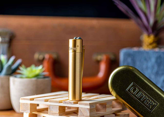 Metal Gold Clipper Lighter