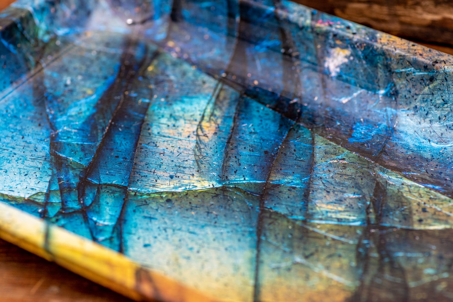 Puff Plate - Blue Labradorite Rolling Tray image 5