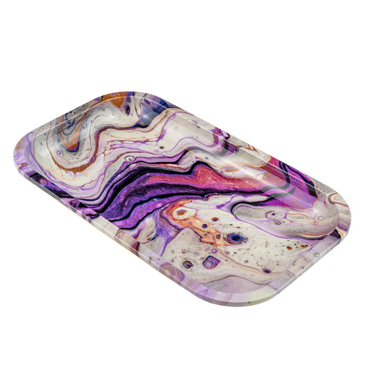 Puff Plate - Amethyst Rolling Tray image 1