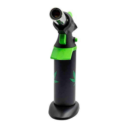 Scorch Torch - 8" Heavy Duty Torch - Green Leaf Design image 1
