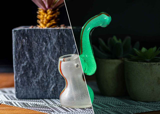 5" Glow Rasta Mini Bubbler