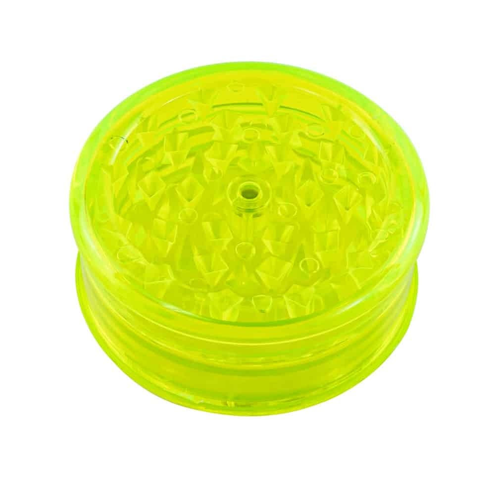 Plastic 2-Piece Grinder - 63mm - Green image