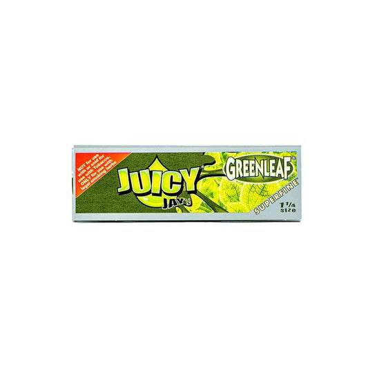 Juicy Jay's Super Fine Rolling Papers - Green Leaf - 1 1/4"