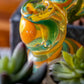 10" Swirled Multicolor Bubbler