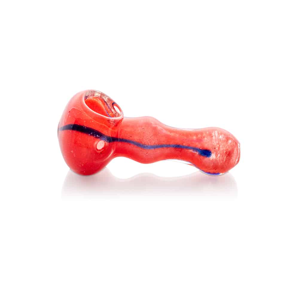 2.5" Frit Swirl Peanut Spoon Pipe image 3