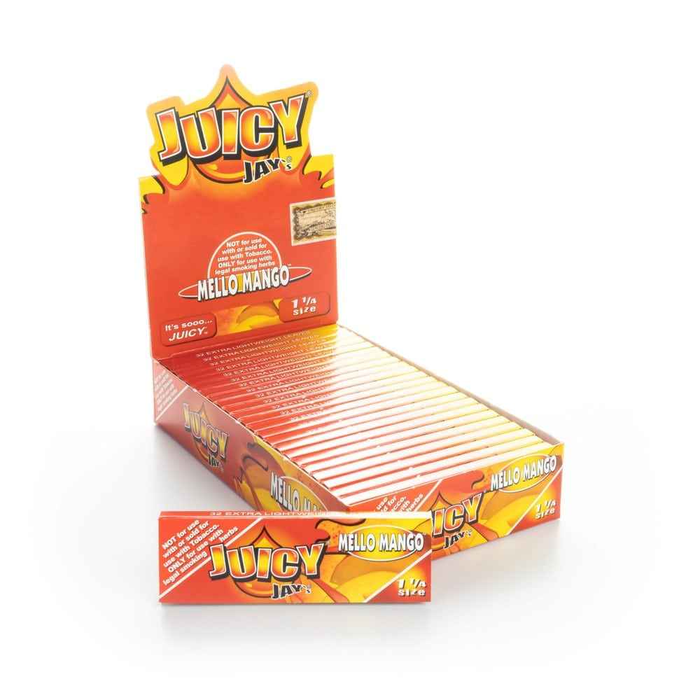 Juicy Jay's Rolling Papers - Mello Mango - 1 1/4"