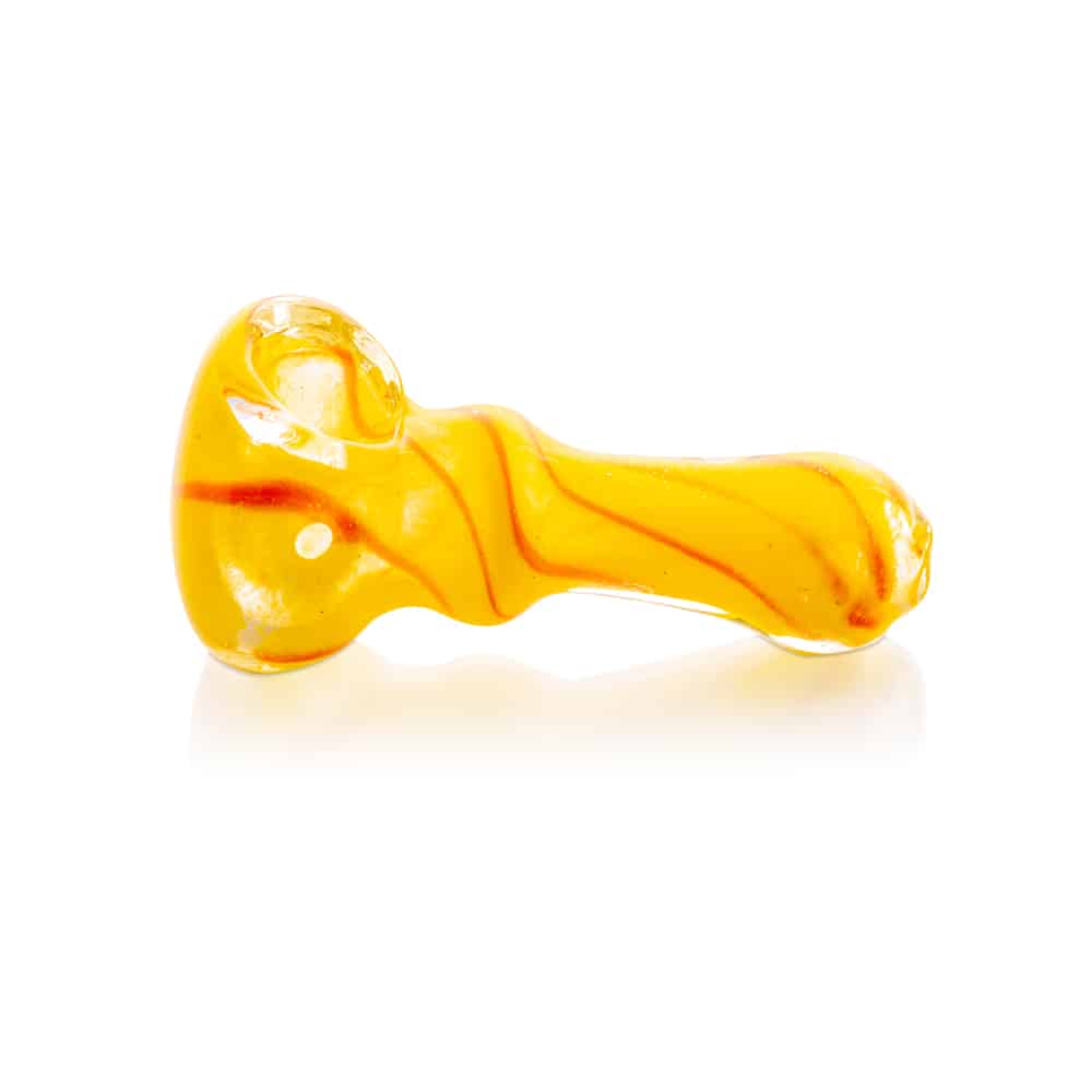 2.5" Frit Swirl Peanut Spoon Pipe image 9