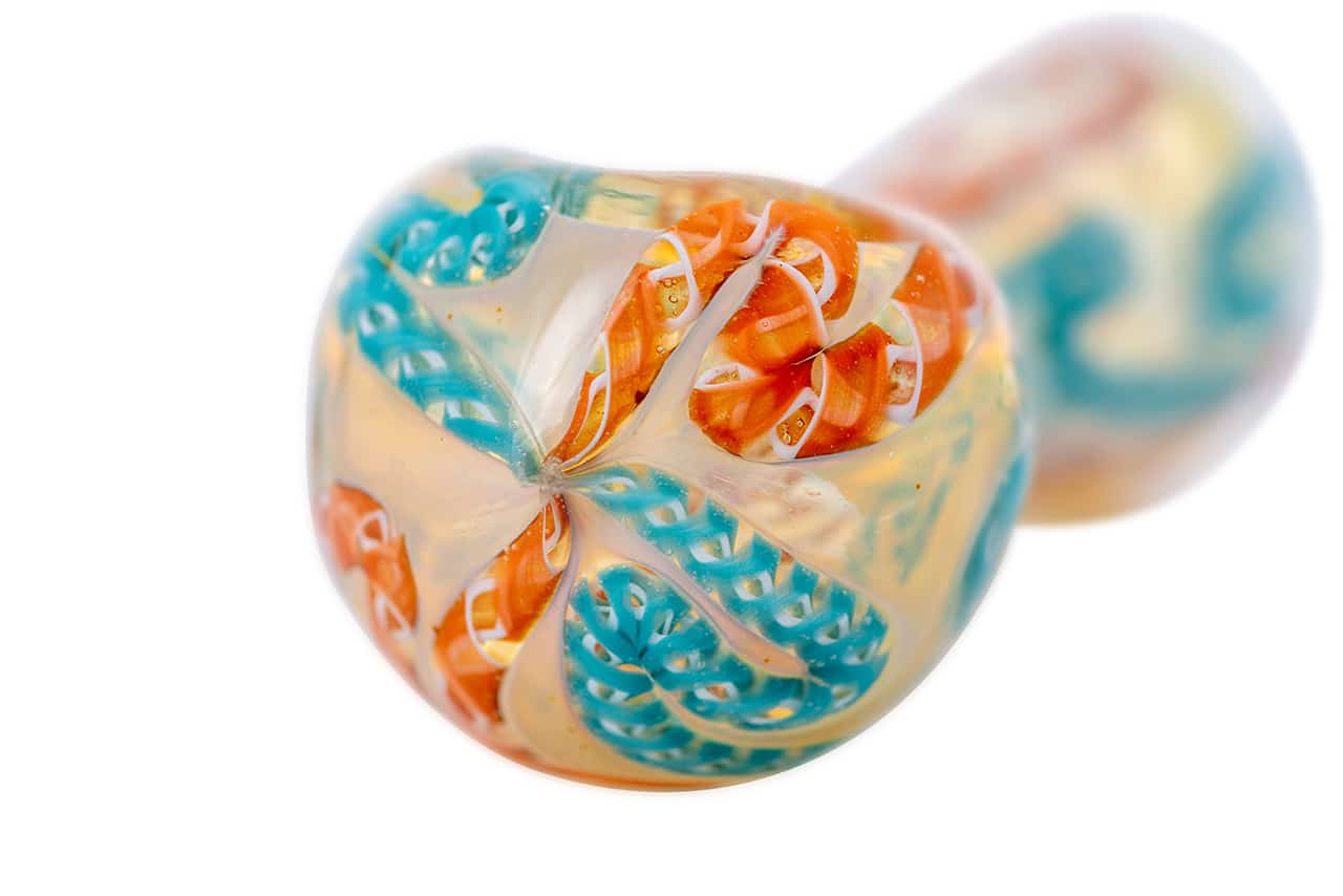 4.5" Silver Fumed Rod Spoon Pipe image 4