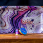 Rolling Tray &amp; Grinder Bundle - Amethyst x Rainbow image 1