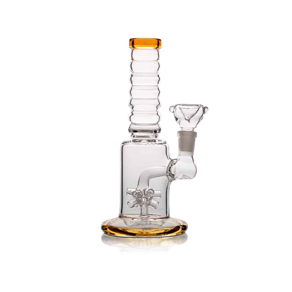 8" Ribbed Sprinkler Perc Bubbler Rig image 2
