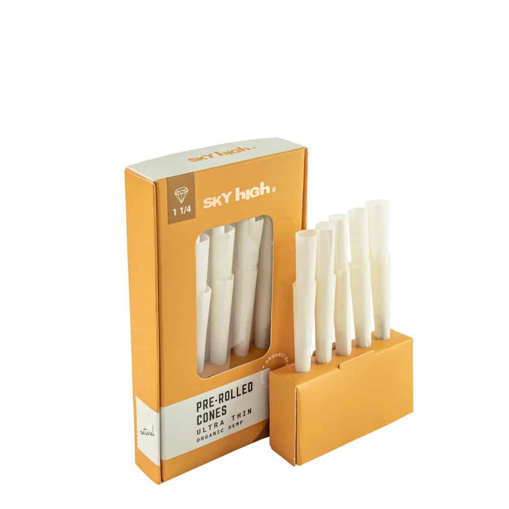 Sky High Organic Hemp Pre-Rolled Cones - 1 1/4" - 10 Pack image