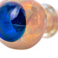 4.5" Gold Fumed Stickered Ring & Dotted Spoon Pipe image 2