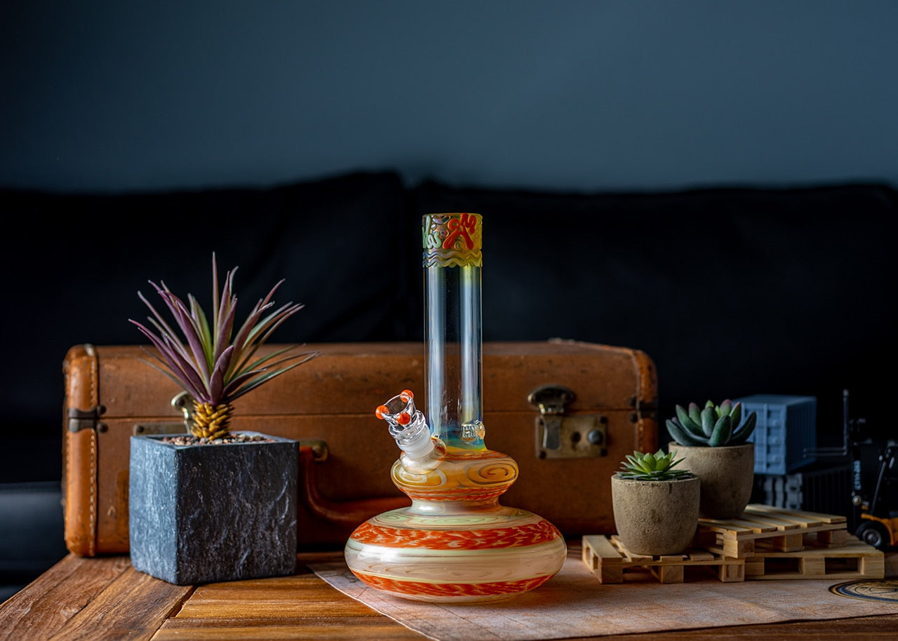 HVY Glass Double Bulb Beaker Bong image 3
