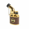 Scorch Torch Easy Cap - Single Jet Flame Lighter - Gold &amp; Brown image