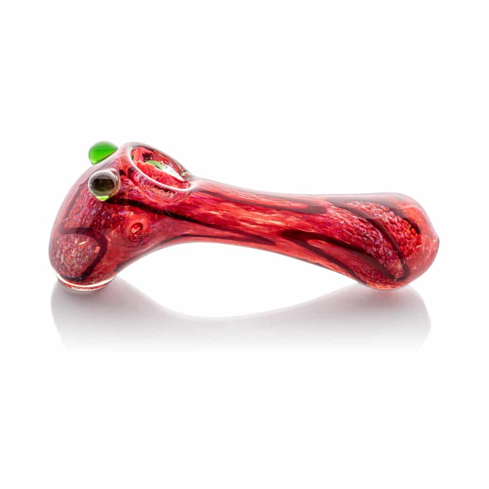 4.5" Frit Swirl Wave Hammer Spoon Pipe image 3