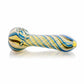 4.5" Silver Fumed Swirl Rods Spoon Pipe image 1