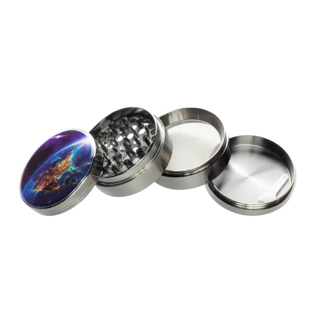 Sky High 4-Piece Herb Grinder - 'Merica - 63mm image