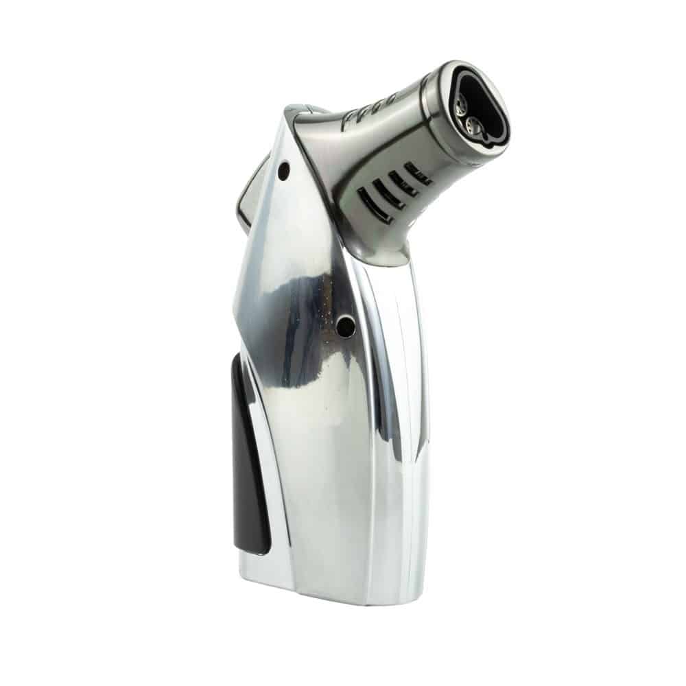 Scorch Torch 45° - Triple Jet Flame Lighter - Silver image