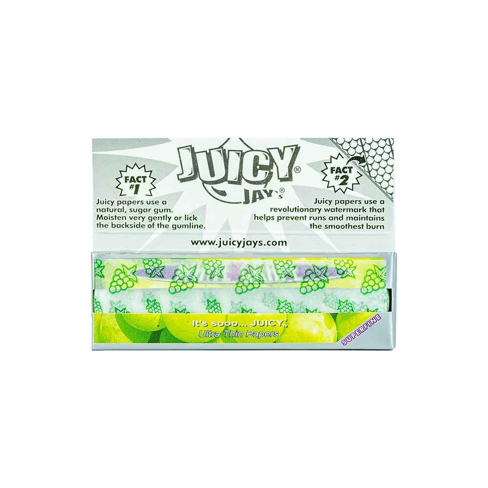 Juicy Jay's Super Fine Rolling Papers - White Grape - 1 1/4"
