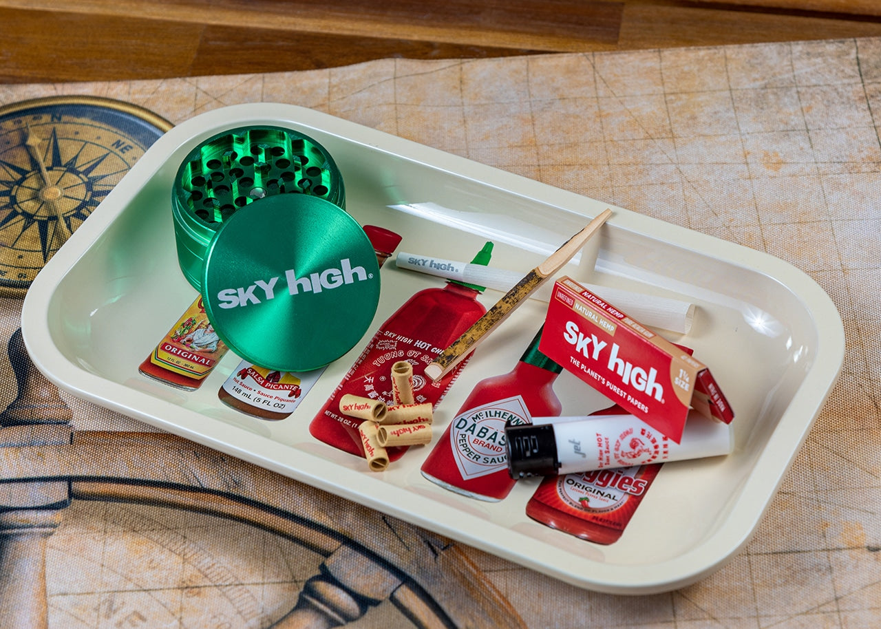 Sky High Rolling Tray - Hot Sauce image 6