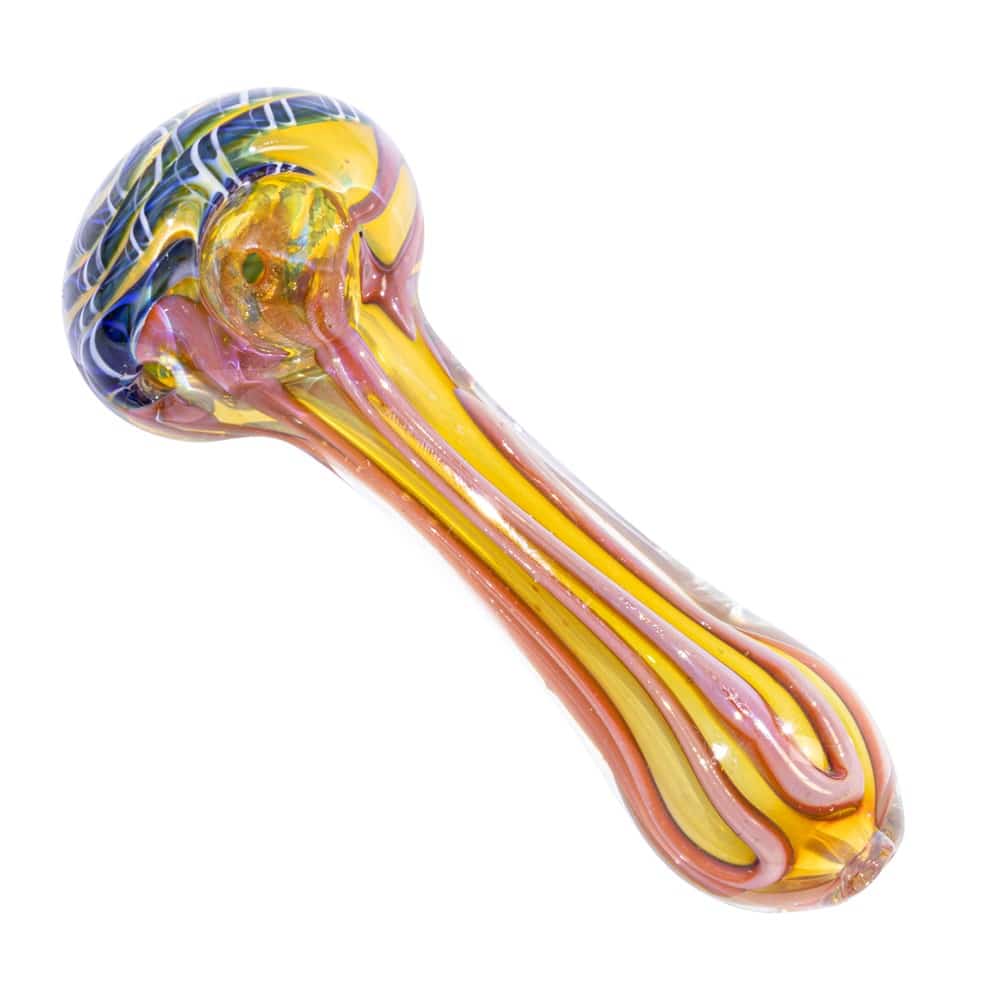3.5" Gold Fumed Spoon Pipe image 7