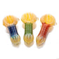 3.5" Silver Fumed Raked Color Spoon Pipe image 0