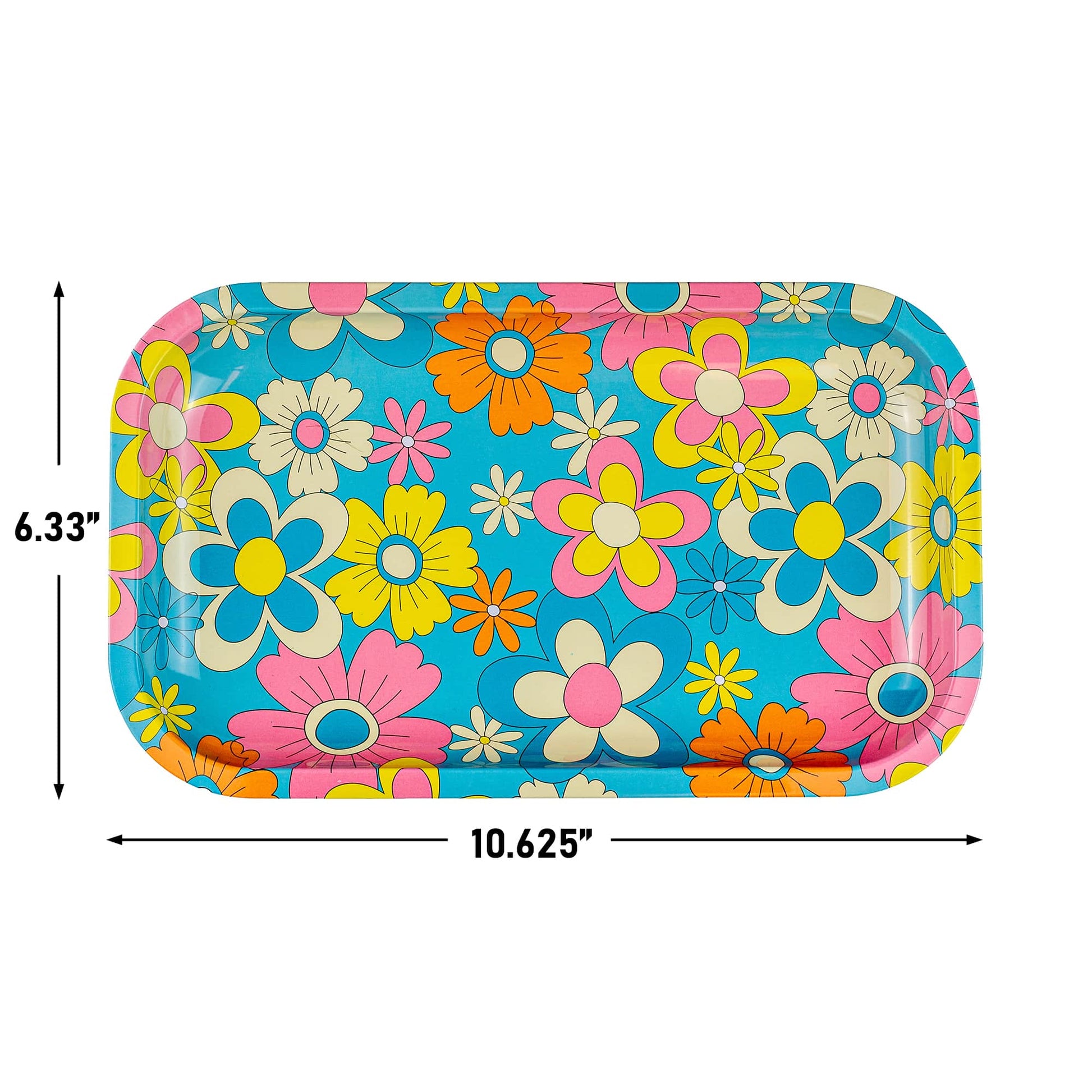 Puff Plate - Retro Flowers Rolling Tray image 2