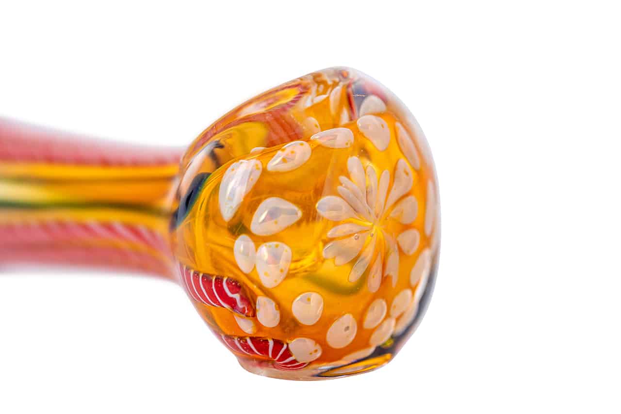 3.5" Gold Fumed Honey Spoon Pipe image 4