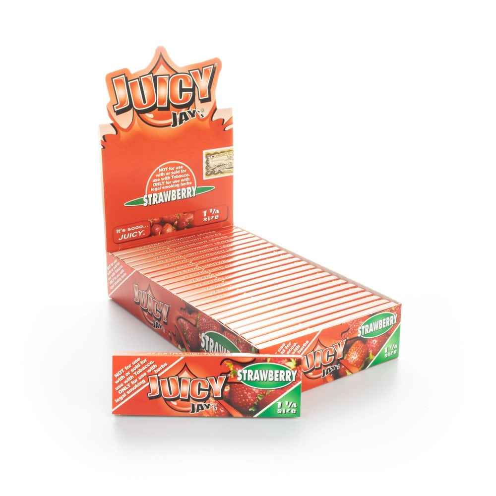 Juicy Jay's Rolling Papers - Strawberry - 1 1/4"