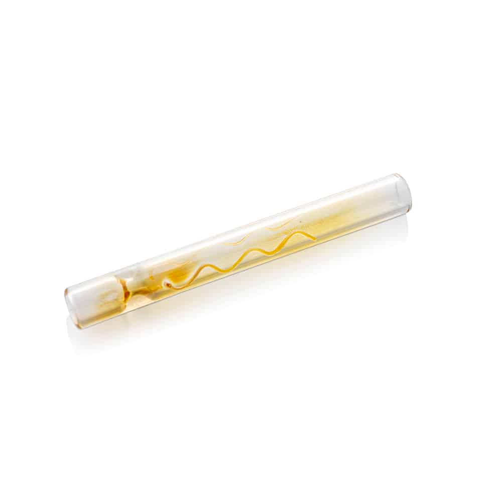 3" Fumed Snake Glass Chillum image 1