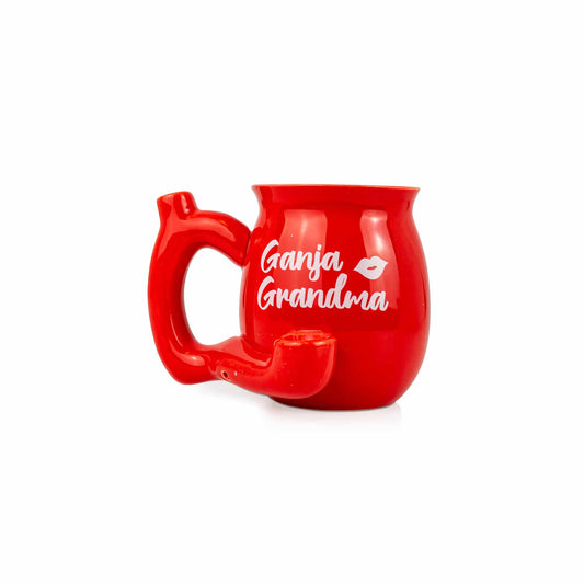 Ceramic Coffee Mug Pipe - 10.5oz Ganja Grandma image 0
