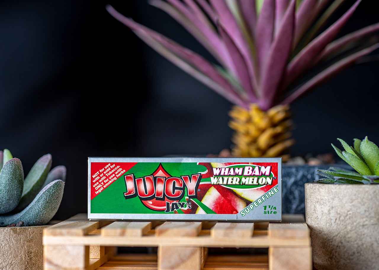 Juicy Jay's Super Fine Rolling Papers - Wham Bam Watermelon - 1 1/4"