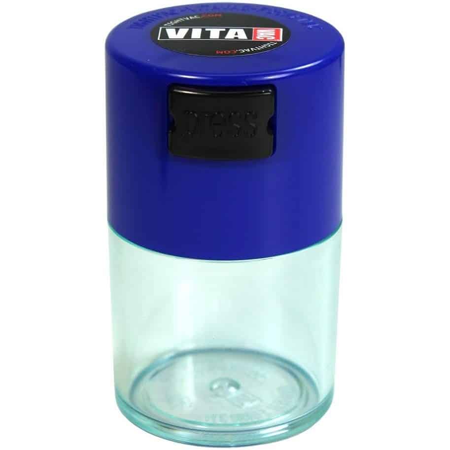 Vitavac Vacuum Sealed Container - Dark Blue &amp; Clear image