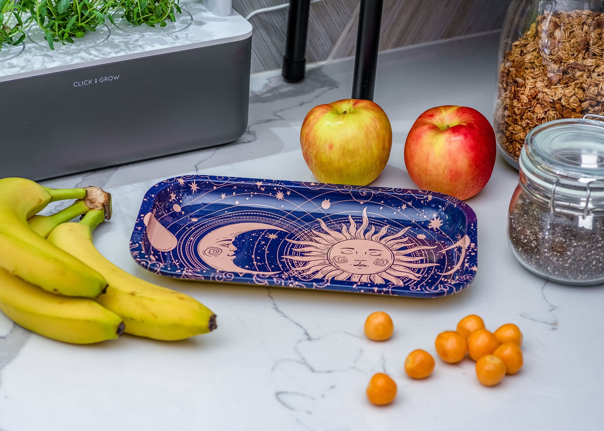 Puff Plate - Sun &amp; Moon Rolling Tray image 3