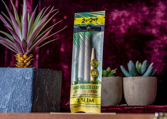 King Palm Slim Pre-Rolled Palm Leaf Wraps (2 Pack)