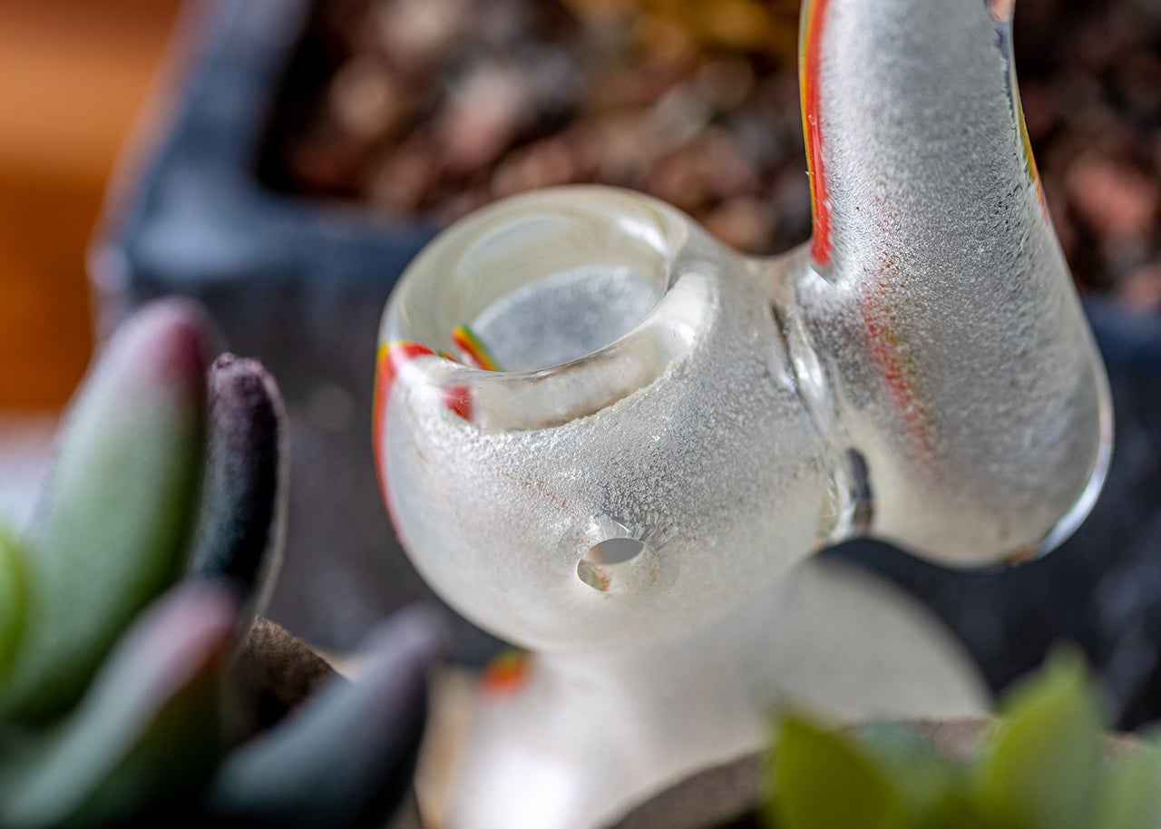 5" Glow Rasta Mini Bubbler