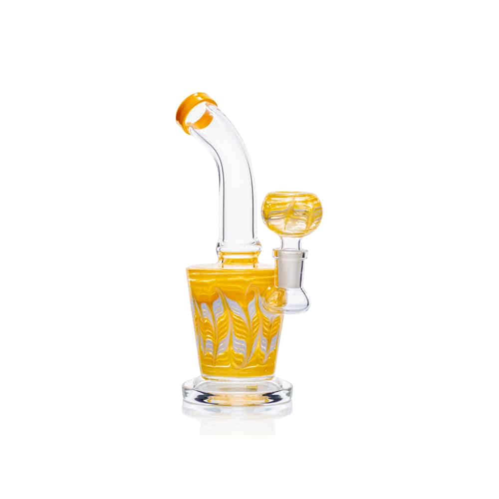 7" Color Raked Bubbler Bong image 1