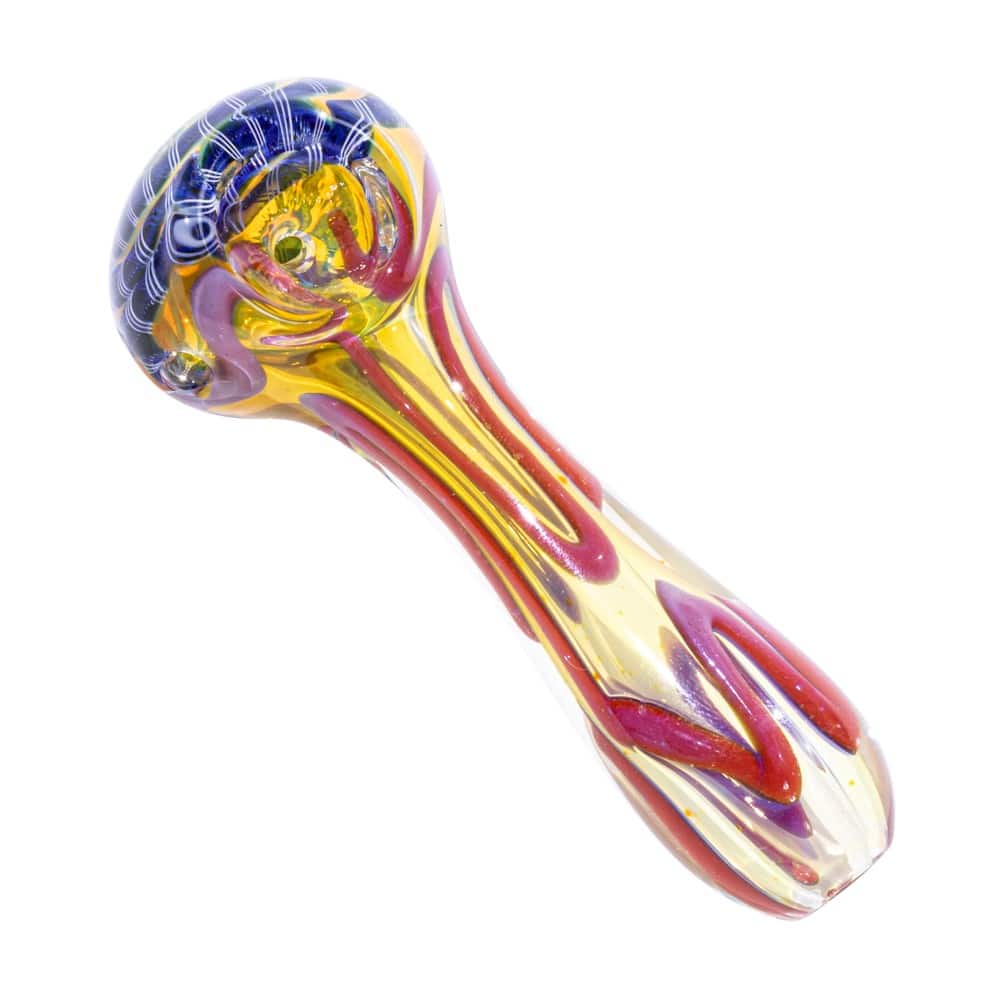 3.5" Gold Fumed Spoon Pipe image 8