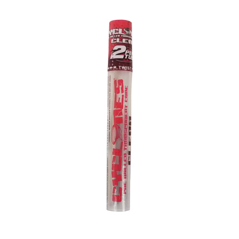 Cyclones Clear Pre-Rolled Cones - Chill Red image 1