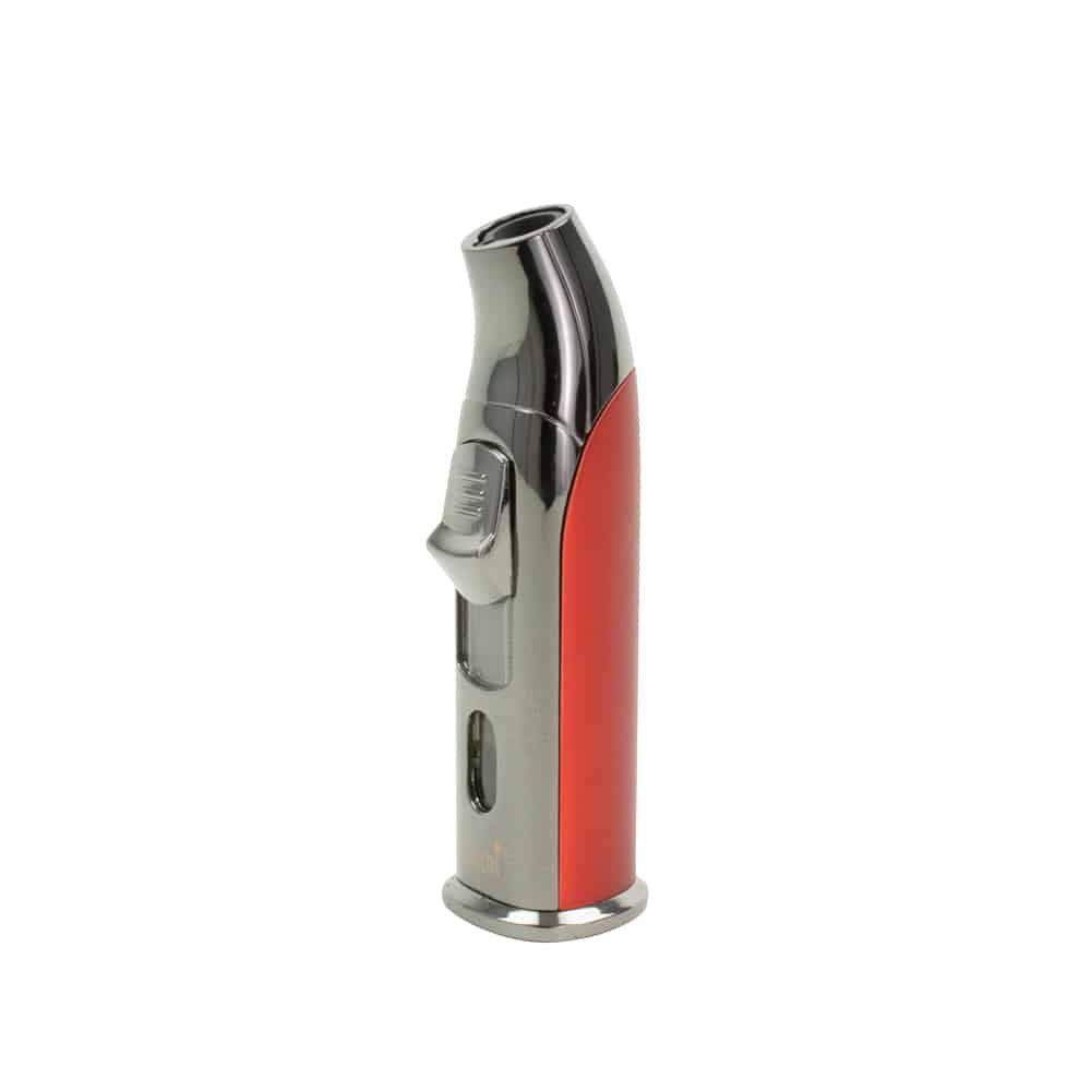 Scorch Torch Easy Grip With Cigar Punch - Single Jet Flame Lighter - Red image