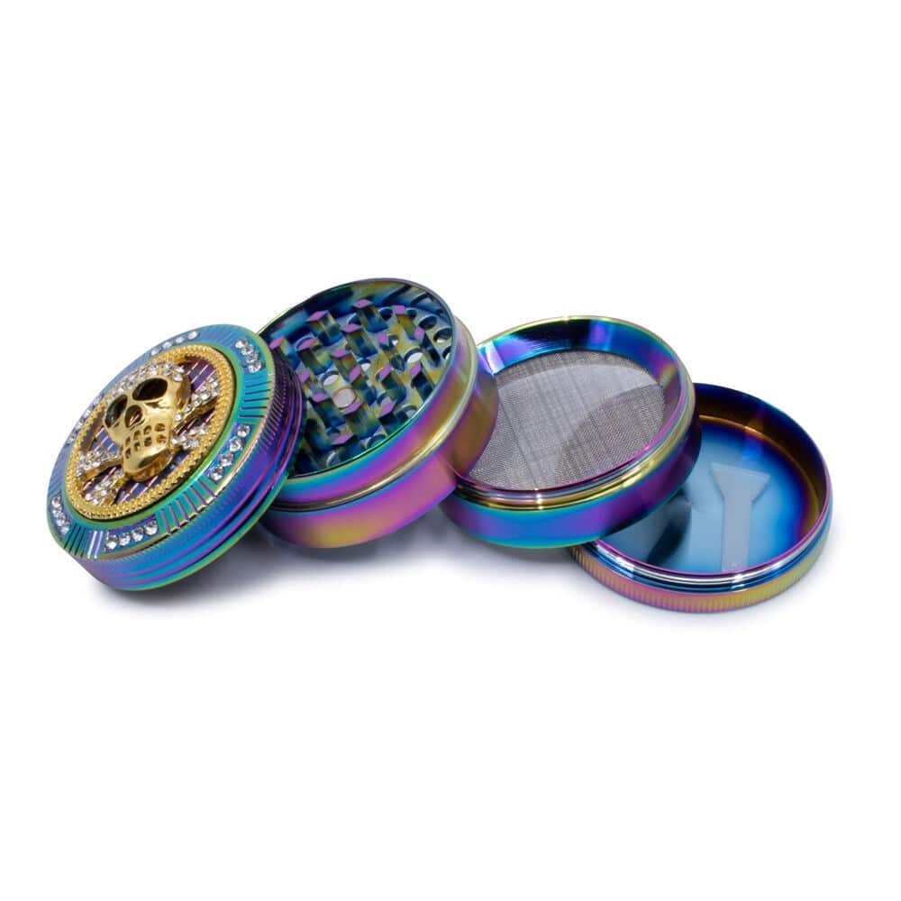 Bling Skull 4-Piece Herb Grinder image 2