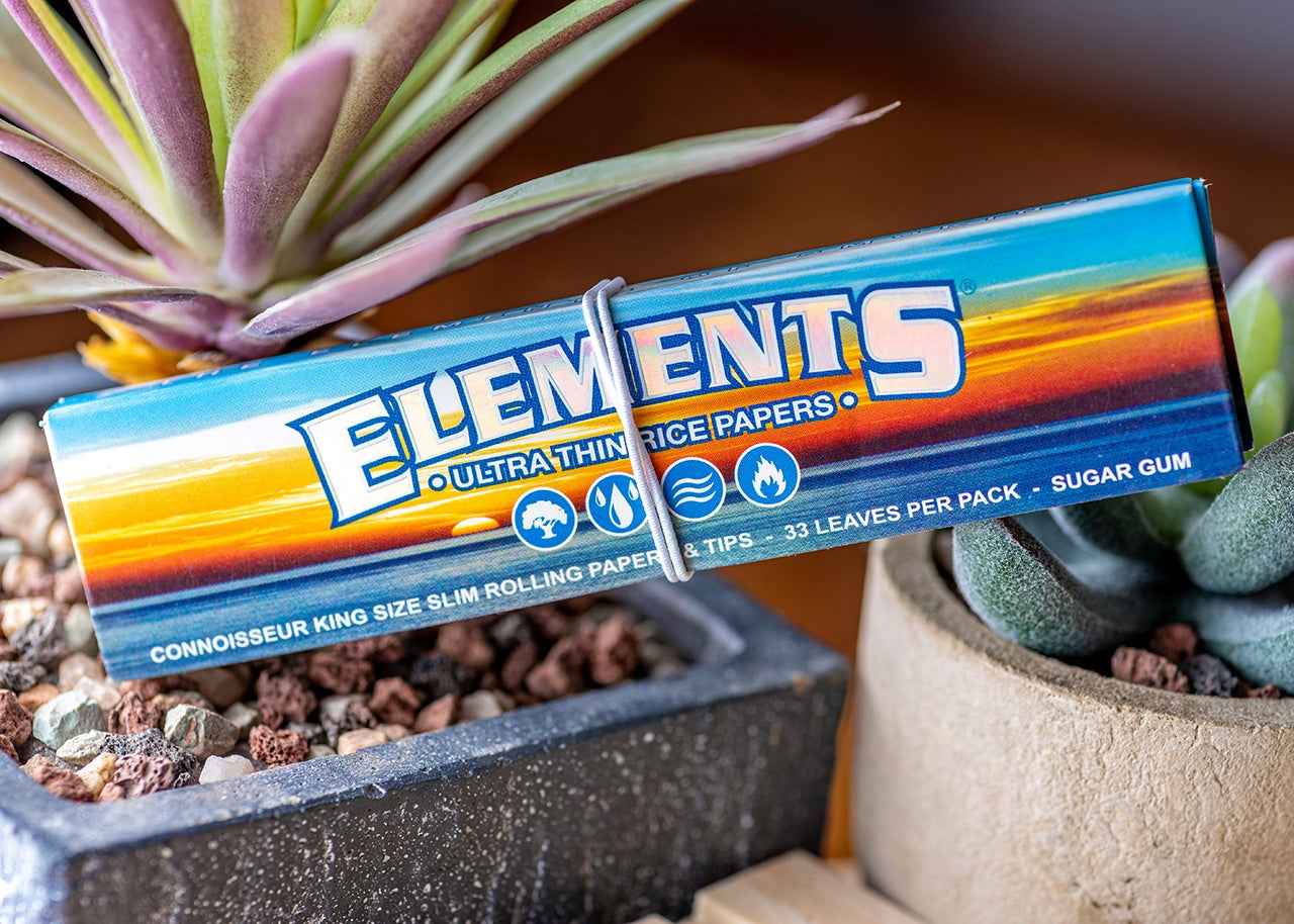 Elements Connoisseur Rolling Papers w/ Tips - King Size