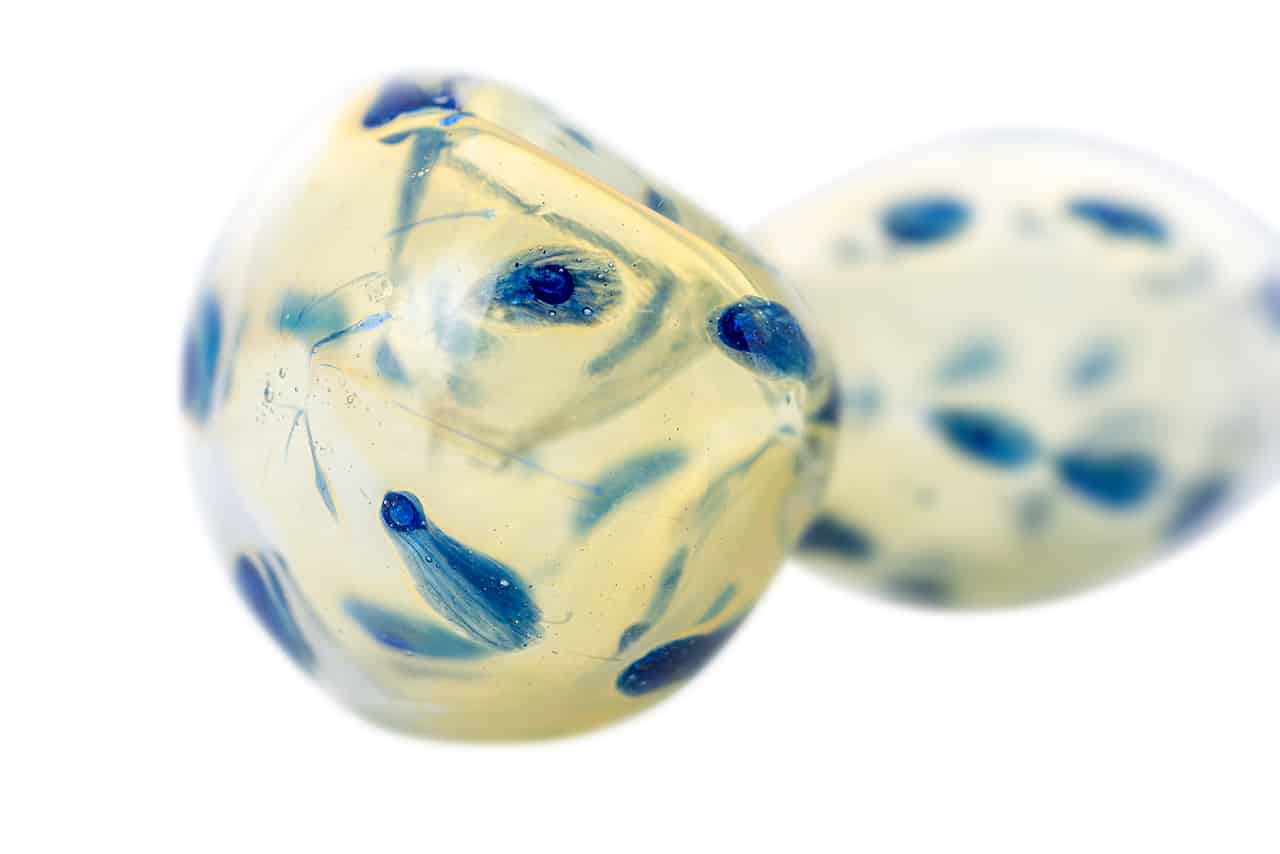 3.5" Silver Fumed Polkadot Spoon Pipe image 3