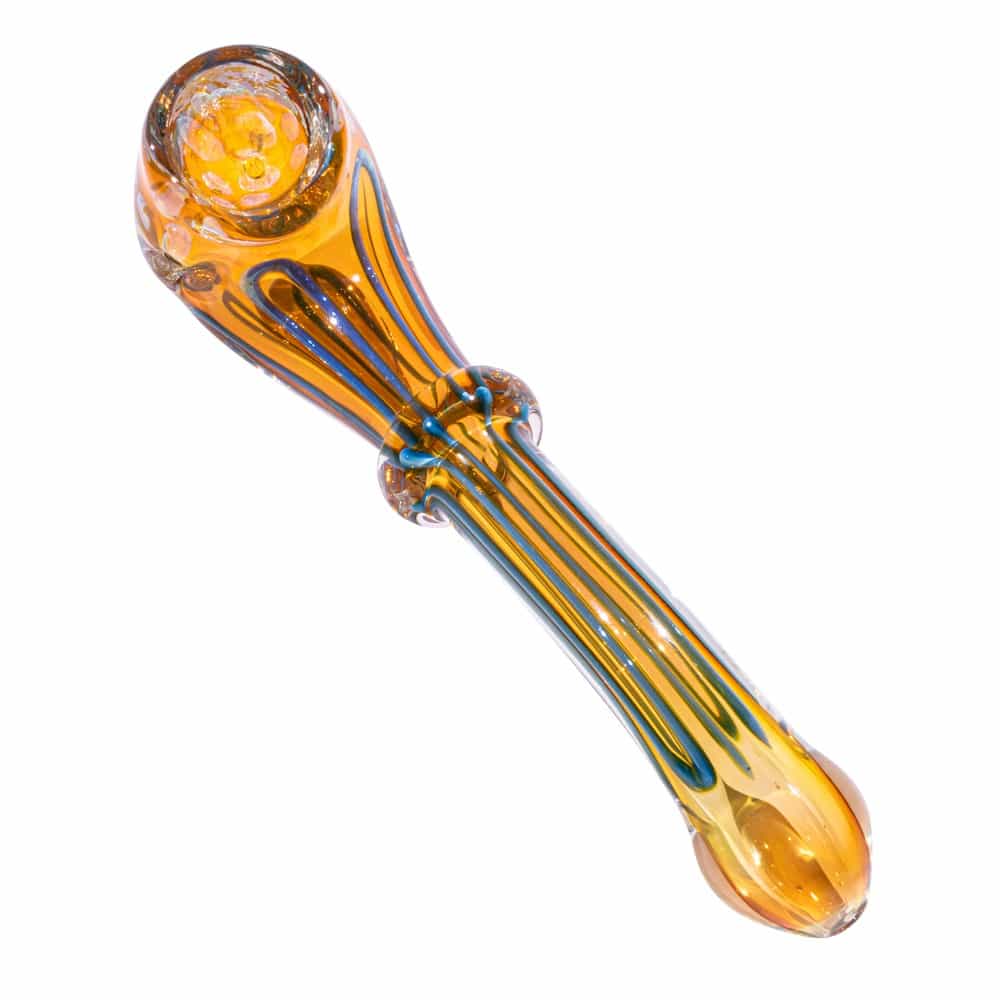 4.5" Gold Fumed Swirl Sherlock Pipe image 4