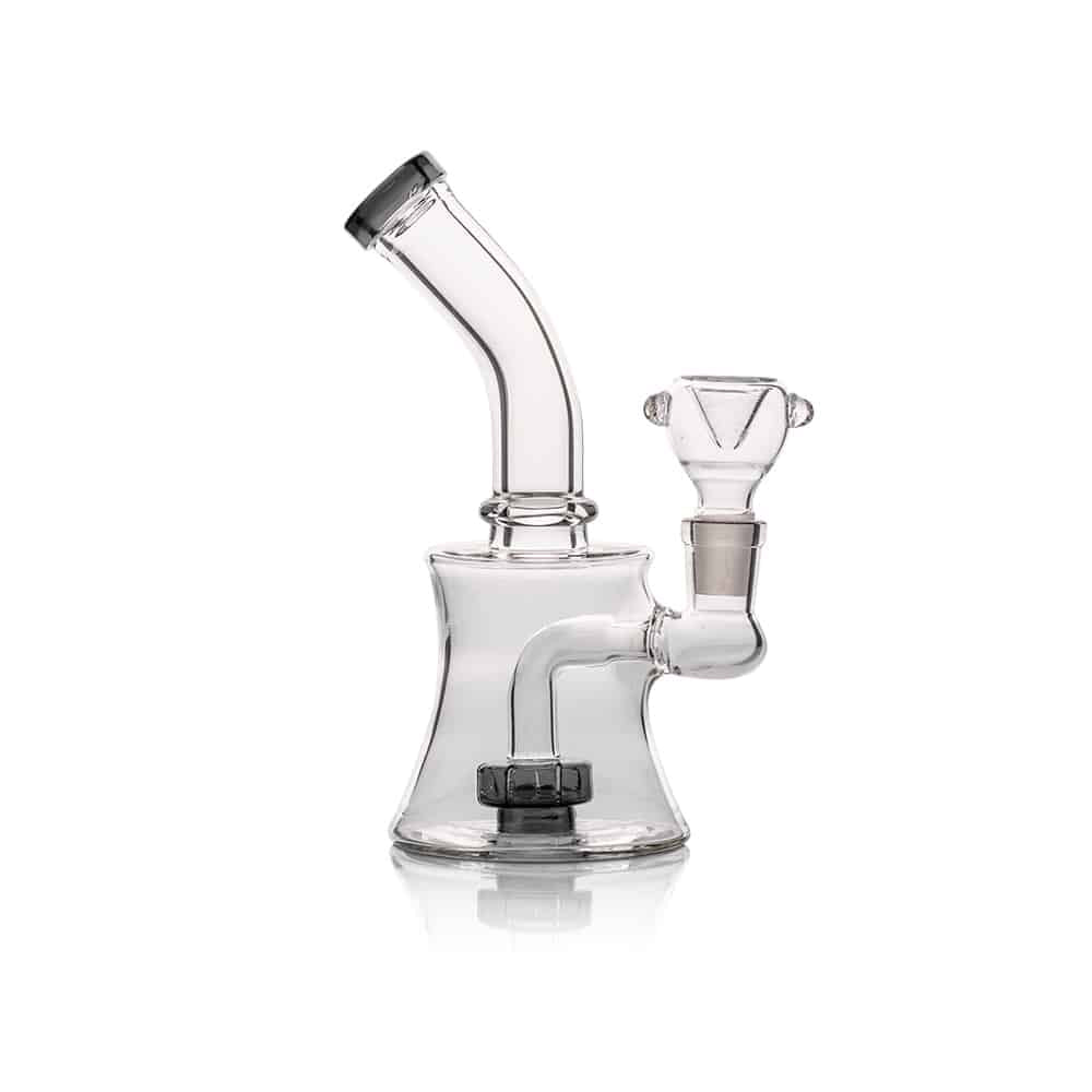 6.5" Circ Perc Bubbler Rig - Black image