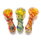 3.5" Gold & Silver Fumed Twisted Rod Spoon Pipe image 0